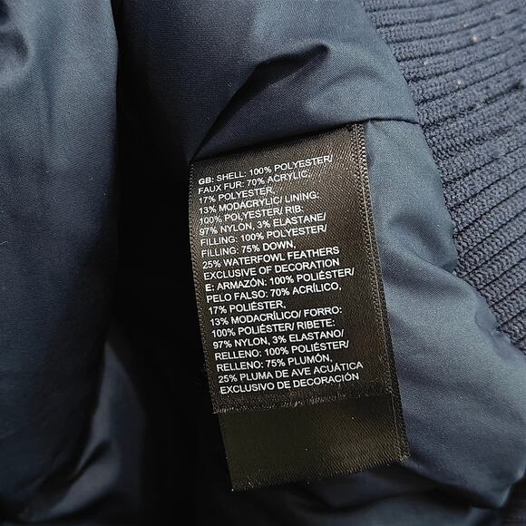 The North Face Mens Blue Black 550 Down/DryVent Gotham Jacket Small - Picture 3 of 6